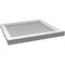 Ekena Millwork Vertical Surface Mount PVC Gable Vent w/ 2"W x 2"H , Brickmould Sill Frame, 24"W x 22"H GVPVE24X2203SN - alternate 5